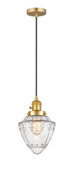 Franklin Restoration LED Mini Pendant in Satin Gold (405|201CSW-SG-G664-7-LED)