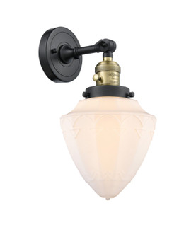 Franklin Restoration One Light Wall Sconce in Black Antique Brass (405|203SW-BAB-G661-7)