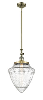 Franklin Restoration One Light Mini Pendant in Antique Brass (405|206-AB-G664-12)