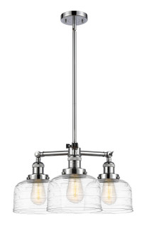 Franklin Restoration Three Light Chandelier in Polished Chrome (405|207-PC-G713)