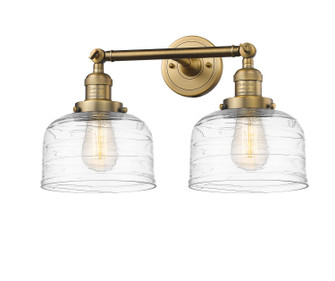 Franklin Restoration Two Light Bath Vanity in Brushed Brass (405|208-BB-G713)