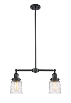 Franklin Restoration Two Light Island Pendant in Oil Rubbed Bronze (405|209-OB-G513)