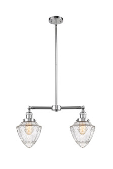 Franklin Restoration Two Light Island Pendant in Polished Chrome (405|209-PC-G664-7)