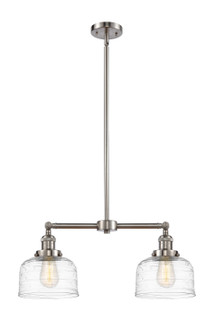Franklin Restoration Two Light Island Pendant in Brushed Satin Nickel (405|209-SN-G713)