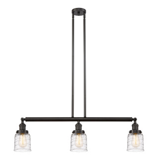 Franklin Restoration Three Light Island Pendant in Oil Rubbed Bronze (405|213-OB-G513)