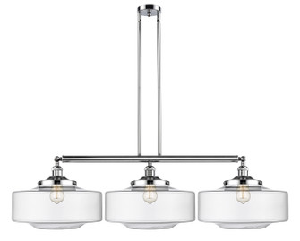 Franklin Restoration Three Light Island Pendant in Polished Chrome (405|213-PC-G692-16)