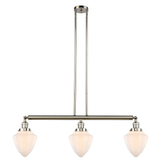 Franklin Restoration LED Island Pendant in Polished Nickel (405|213-PN-G661-7-LED)