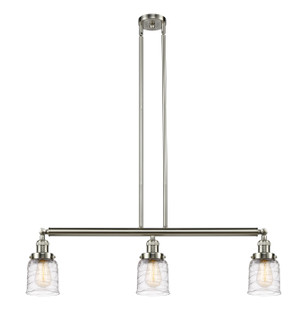 Franklin Restoration Three Light Island Pendant in Brushed Satin Nickel (405|213-SN-G513)