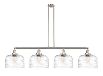 Franklin Restoration Four Light Island Pendant in Brushed Satin Nickel (405|214-SN-G713-L)