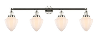 Franklin Restoration Four Light Bath Vanity in Polished Nickel (405|215-PN-G661-7)