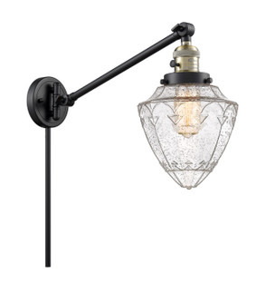 Franklin Restoration LED Swing Arm Lamp in Black Antique Brass (405|237-BAB-G664-7-LED)