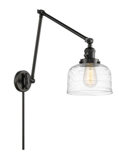 Franklin Restoration One Light Swing Arm Lamp in Matte Black (405|238-BK-G713)