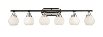 Saybrook Six Light Bath Vanity in Black Polished Nickel (405|340-6W-BPN-G3401-6)
