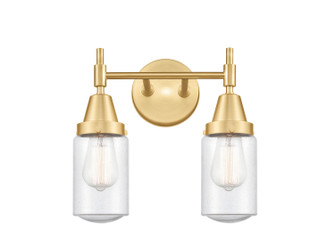 Caden LED Bath Vanity in Satin Gold (405|447-2W-SG-G314-LED)