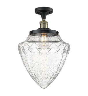 Franklin Restoration LED Semi-Flush Mount in Brushed Brass (405|517-1CH-BB-G664-12-LED)