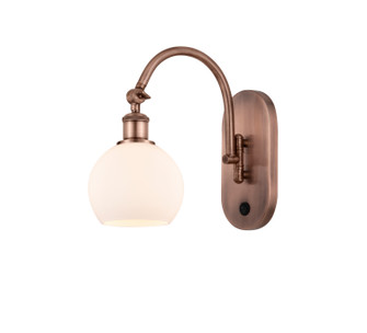 Ballston One Light Swing Arm in Antique Copper (405|518-1W-AC-G121-6)