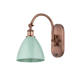 Ballston One Light Wall Sconce in Antique Copper (405|518-1W-AC-MBD-75-SF)