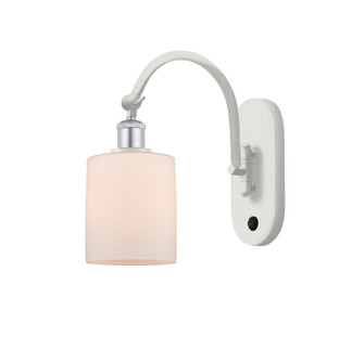 Ballston One Light Wall Sconce in White Polished Chrome (405|518-1W-WPC-G111)