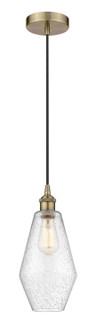 Edison One Light Mini Pendant in Antique Brass (405|616-1P-AB-G654-7)