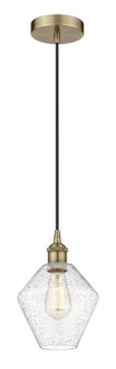 Edison One Light Mini Pendant in Antique Brass (405|616-1P-AB-G654-8)