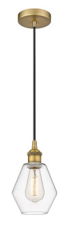 Edison One Light Mini Pendant in Brushed Brass (405|616-1P-BB-G652-6)