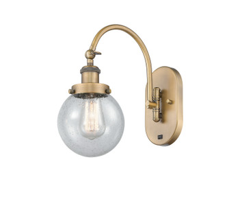 Franklin Restoration LED Wall Sconce in Brushed Brass (405|918-1W-BB-G204-6-LED)