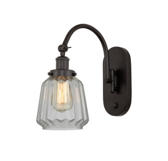 Franklin Restoration One Light Wall Sconce in Oil Rubbed Bronze (405|918-1W-OB-G142)
