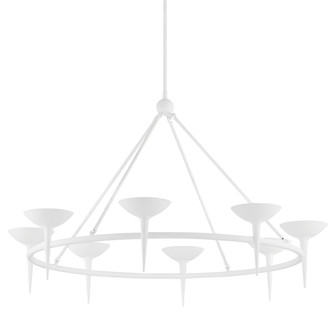 Cecilia Eight Light Chandelier in Gesso White (67|F2608-GSW)