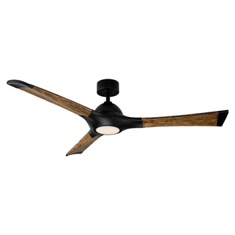 Woody 60'' Ceiling Fan in Matte Black/Distressed Koa (441|FR-W1814-60L-MB/DK)