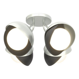 Brooklyn Four Light Semi-Flush Mount in Vintage Platinum (39|121376-SKT-82-10-GG0711)