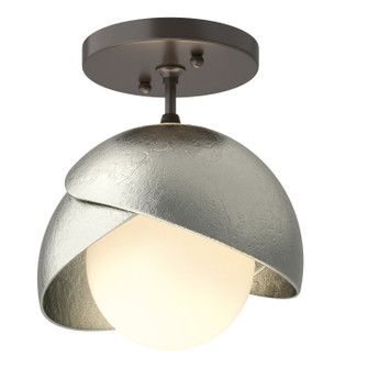 Brooklyn Brooklyn 1-Light Double Shade Semi-Flush in Oil Rubbed Bronze (39|121377-SKT-14-85-GG0711)