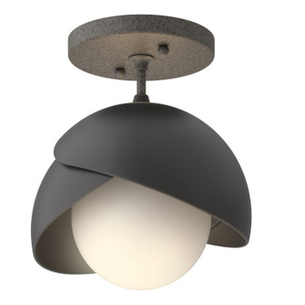 Brooklyn Brooklyn 1-Light Double Shade Semi-Flush in Natural Iron (39|121377-SKT-20-10-GG0711)