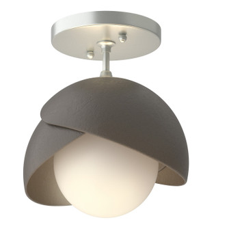 Brooklyn Brooklyn 1-Light Double Shade Semi-Flush in Vintage Platinum (39|121377-SKT-82-07-GG0711)