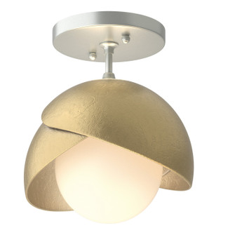 Brooklyn Brooklyn 1-Light Double Shade Semi-Flush in Vintage Platinum (39|121377-SKT-82-86-GG0711)