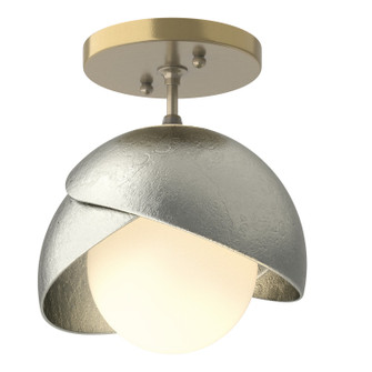 Brooklyn Brooklyn 1-Light Double Shade Semi-Flush in Modern Brass (39|121377-SKT-86-85-GG0711)