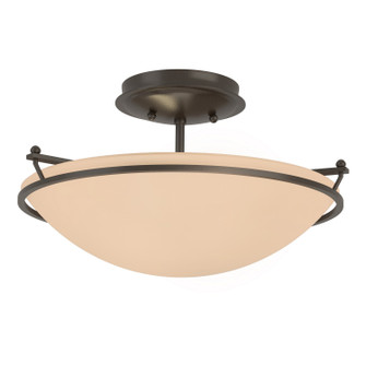 Simple Lines Plain Small Semi-Flush in Oil Rubbed Bronze (39|124302-SKT-14-SS0047)