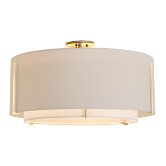 Exos Three Light Semi Flush Mount in Modern Brass (39|126505-SKT-86-SF2290-SE2899)