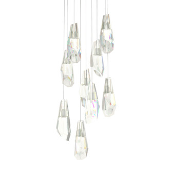 Luma Luma 9-Light Large Crystal Pendant in Sterling (39|131101-SKT-LONG-85-CR)