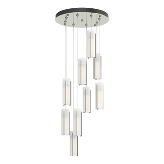 Exos Glass Exos Glass 9-Light Pendant in Sterling (39|131104-SKT-STND-85-GG0065)