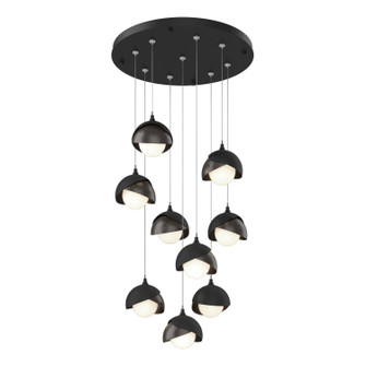 Brooklyn Brooklyn 9-Light Double Shade Pendant in Black (39|131105-SKT-STND-10-14-GG0711)