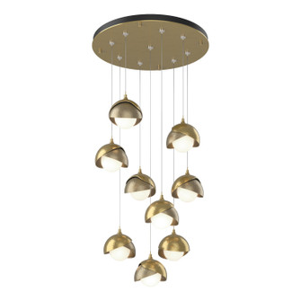 Brooklyn Brooklyn 9-Light Double Shade Pendant in Modern Brass (39|131105-SKT-STND-86-84-GG0711)