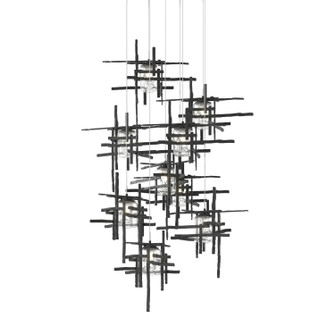 Tura Tura 9-Light Seeded Glass Pendant in Black (39|131107-SKT-LONG-10-II0728)