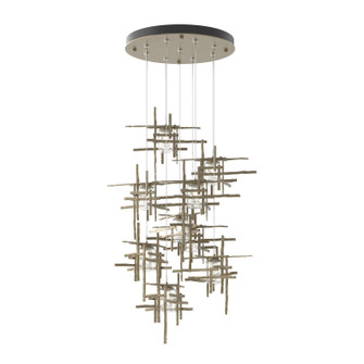 Tura Tura 9-Light Seeded Glass Pendant in Vintage Platinum (39|131107-SKT-STND-82-II0728)
