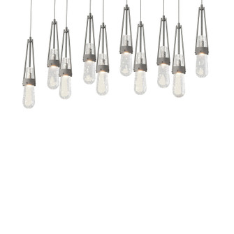 Link Link 10-Light Blown Glass Pendant in Natural Iron (39|131200-SKT-LONG-20-YG0434)