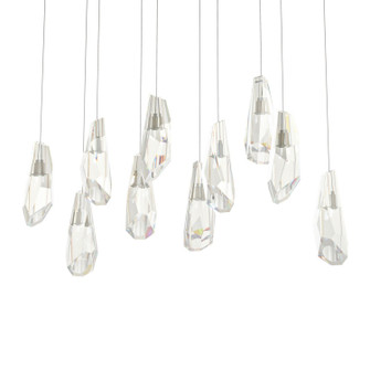 Luma Luma 10-Light Large Crystal Pendant in Modern Brass (39|131201-SKT-LONG-86-CR)