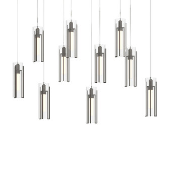 Exos Glass Exos Glass 10-Light Pendant in Dark Smoke (39|131204-SKT-LONG-07-ZM0065)