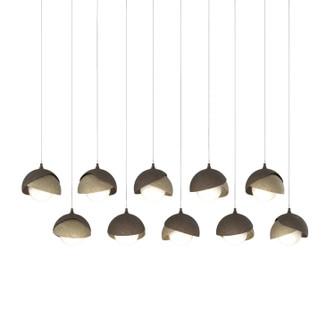 Brooklyn LED Pendant in Bronze (39|131205-SKT-LONG-05-84-GG0711)
