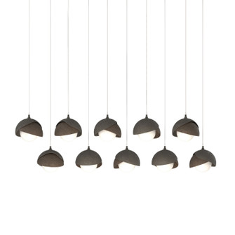 Brooklyn Brooklyn 10-Light Double Shade Pendant in Dark Smoke (39|131205-SKT-LONG-07-05-GG0711)