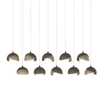 Brooklyn Brooklyn 10-Light Double Shade Pendant in Dark Smoke (39|131205-SKT-LONG-07-84-GG0711)
