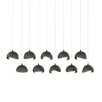 Brooklyn Brooklyn 10-Light Double Shade Pendant in Oil Rubbed Bronze (39|131205-SKT-LONG-14-07-GG0711)